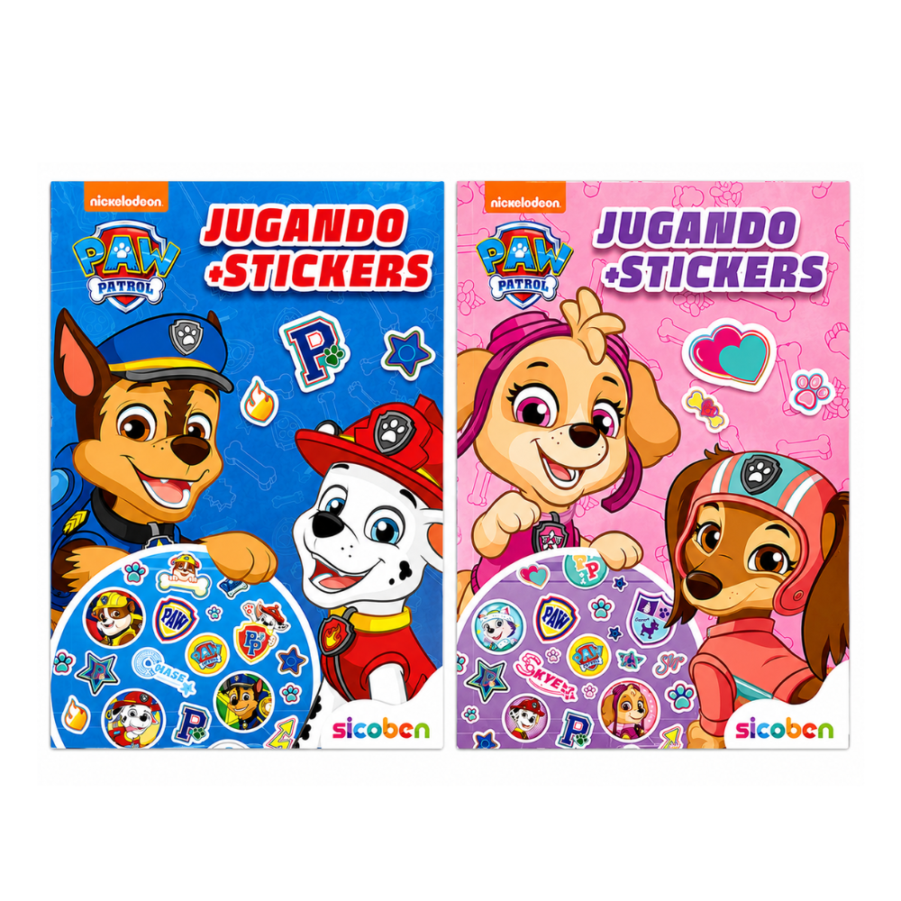 SICOBEN PAW PATROL JUGANDO STICKERS 24 PAGS SICOBEN PAW PATROL JUGANDO STICKERS 24 PAGS
