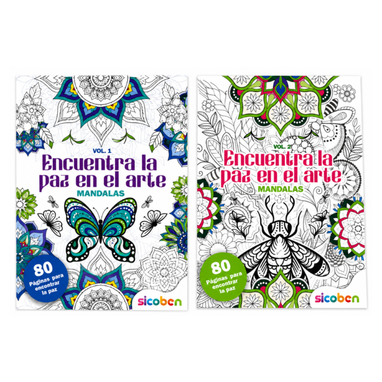Libro para Colorear Mandalas de SICOBEN con 86 páginas.