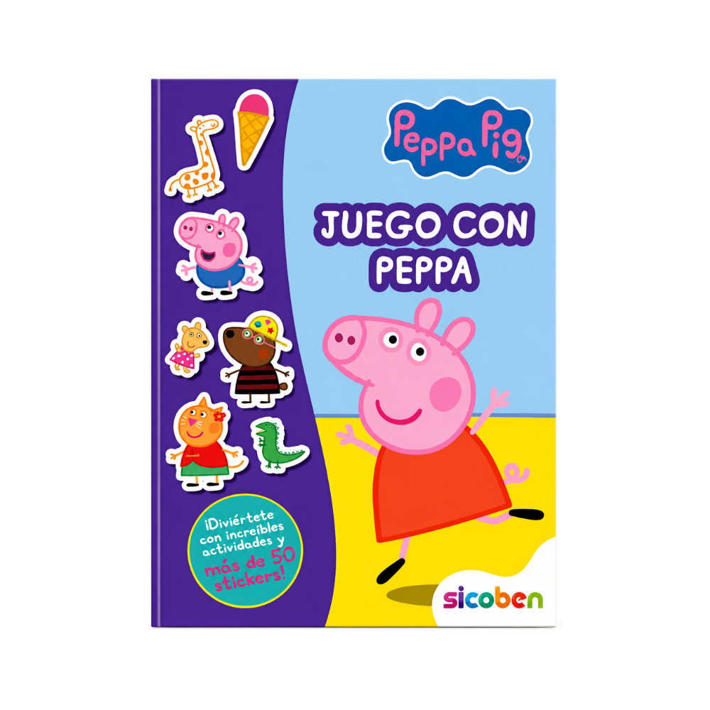 SICOBEN JUEGO CON PEPPA 24 PAGINAS Y STICKERS SICOBEN JUEGO CON PEPPA 24 PAGINAS Y STICKERS