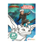 Libro para Colorear Cómo Entrenar a Tu Dragón de SICOBEN con 24 páginas.