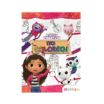 Libro para Colorear Gabby's Dollhouse de SICOBEN con 24 páginas.