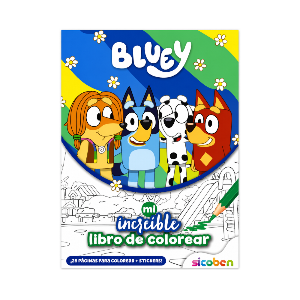 SICOBEN BLUEY LIBRO DE COLOREAR Y STICKERS SICOBEN BLUEY LIBRO DE COLOREAR Y STICKERS