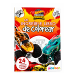 Mi Increíble Libro de Colorear Hot Wheels de SICOBEN con 24 páginas y stickers.
