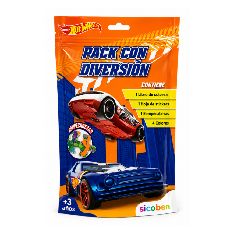 SICOBEN ROMPECABEZAS HOT WHEELS