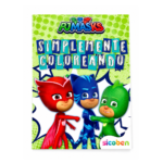 Simplemente Coloreando PJ Masks de SICOBEN con 24 páginas para colorear.