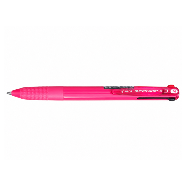 Bolígrafo PILOT Super Grip 3 rosado punta media