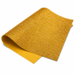 CONKI Pliego Foamy Glitter Dorado para manualidades, decoración y proyectos escolares