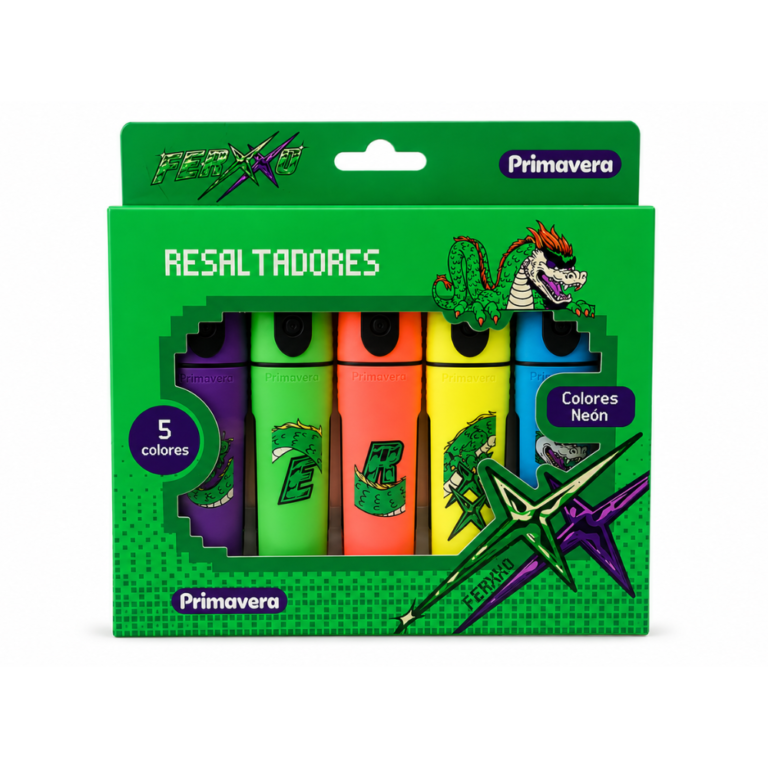 Ferxxo resaltador 5 colores neón
