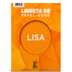 Libreta lisa tamaño carta 50 hojas papel bond