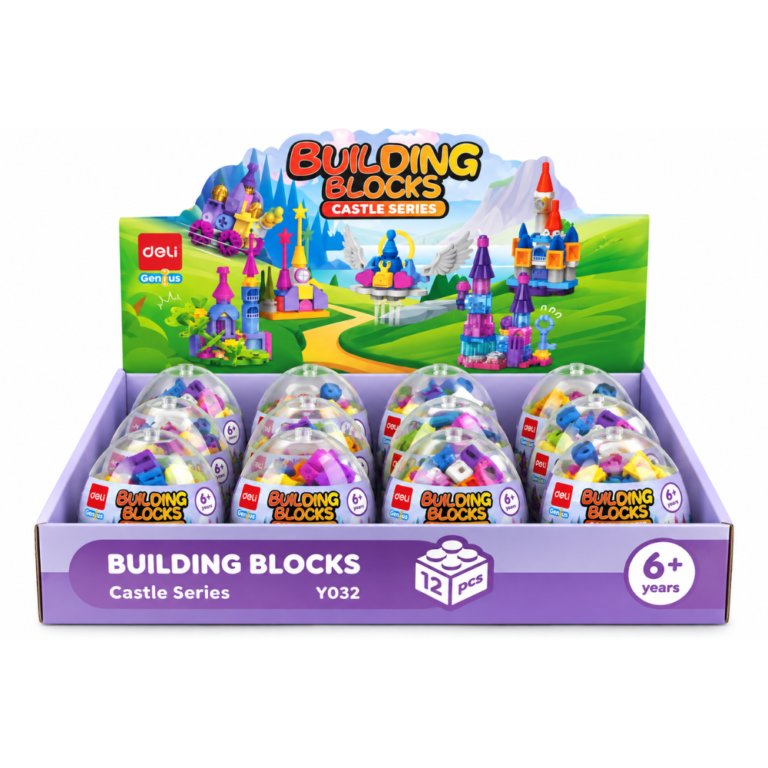 Deli bloques de construcción serie castillos 12 piezas