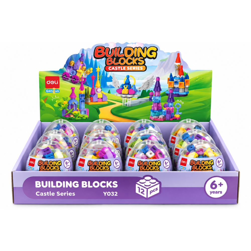 21775 huevo pricess (1) Deli bloques de construcción serie castillos 12 piezas