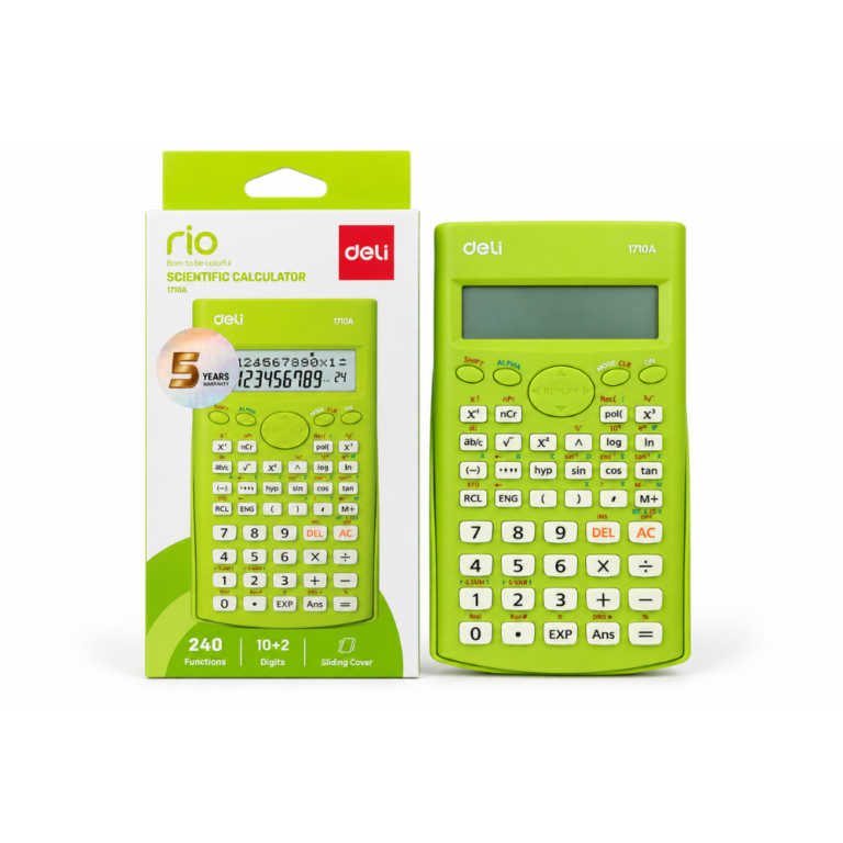 Deli calculadora científica verde 1710A de 240 funciones
