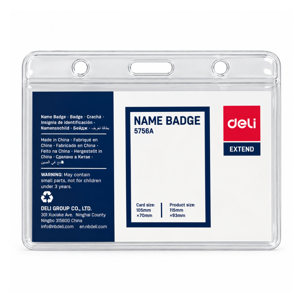 21804 porta carnet (1) Deli Funda de Carnet Horizontal 70x105mm Transparente
