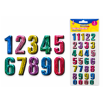 MERLETTO PEGATINAS REPUJADAS METALICAS NUMEROS + LETRAS SURTIDOS - Imagen 2