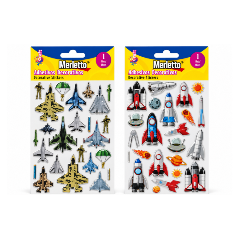 Merletto Pegatinas Aviones Surtidos