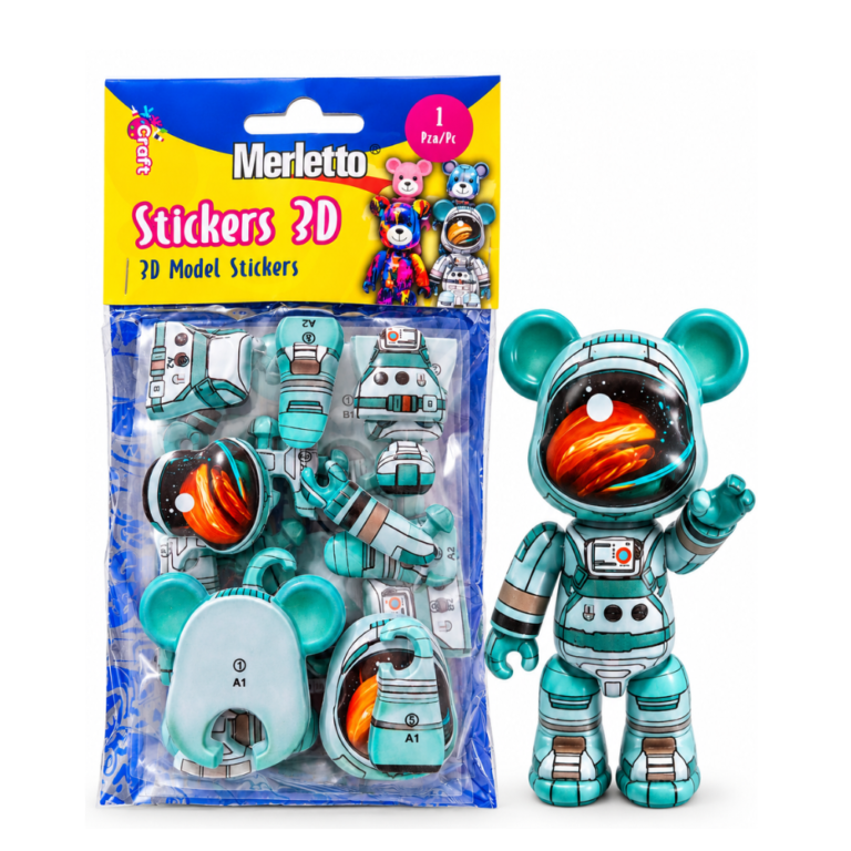 Merletto Pegatinas 3D Oso Astronauta Surtidas