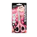 EK TIJERA JUNIOR PRIMA CAT ROSADO C/BLISTER 13 CM / 5.1 PLG