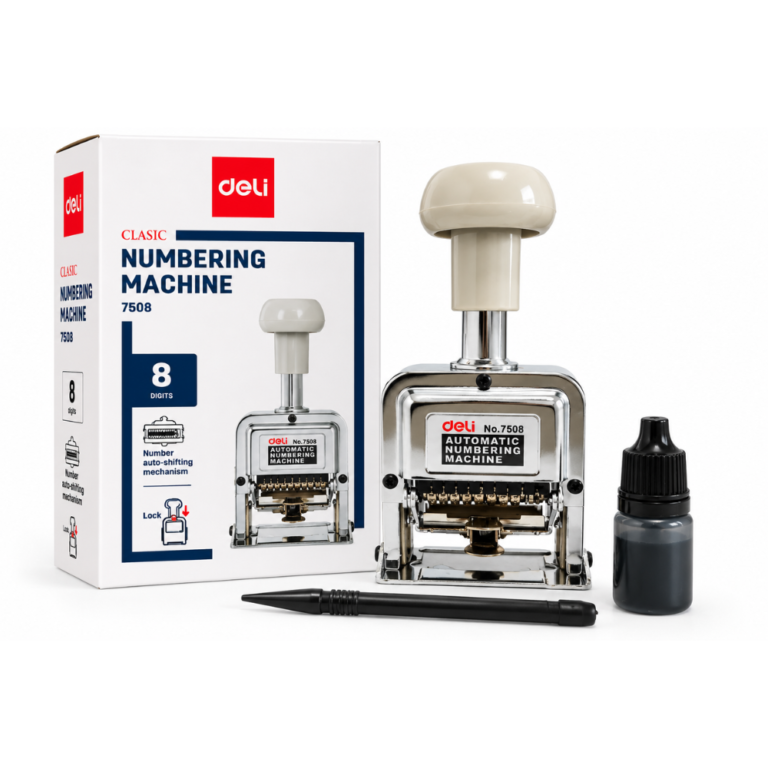 Deli Foliador Automático de 8 Dígitos Modelo 7508